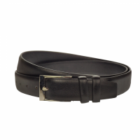 Curea barbati eleganta, din piele ecologica, latime 3.5 cm, negru - NB033